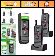 Wireless Doorbell  Intercom System, 4900ft Range, Rechargeable Battery, 3 Volum