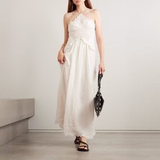 Isabel Marant Lindy Maxi Dress Ecru Size FR 40 US 8 NEW NWT