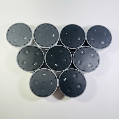 Lot of 9 Amazon Echo Dot 2nd Generation Smart Speakers RS03QR (SPEAKERS ONLY)