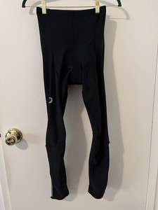 Pearl Izumi Women’s Black Thermal Pants Padded Leggings Ankle Zip Cycling S