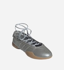 adidas Taekwondo Mei Silver Metallic Gum Ballet Shoes JR7032 Women's Size 8 NEW