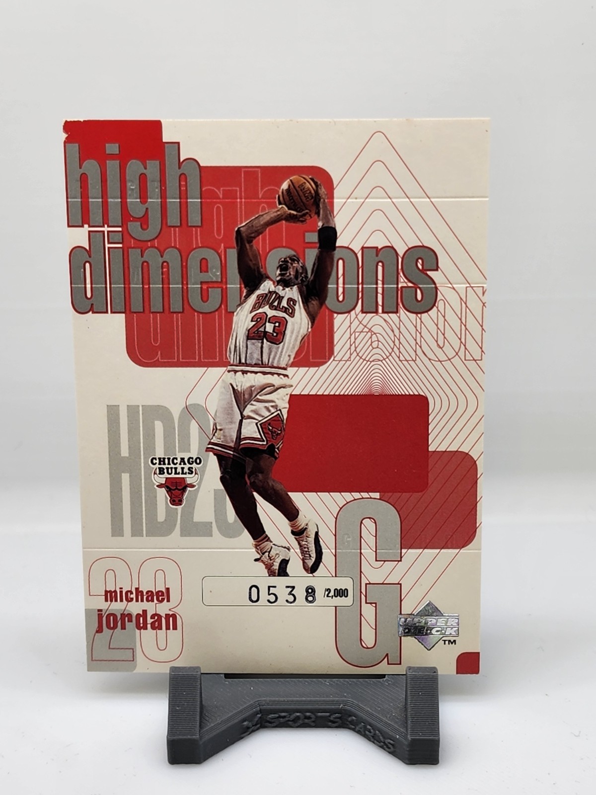 1997-98 Upper Deck Michael Jordan High Dimensions 0538/2000 Chicago Bulls