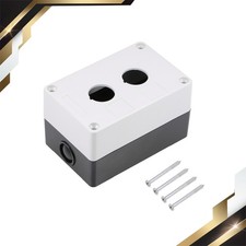 Push Button Switch Control Station Boxes 22mm 2 Button Holes White and Black