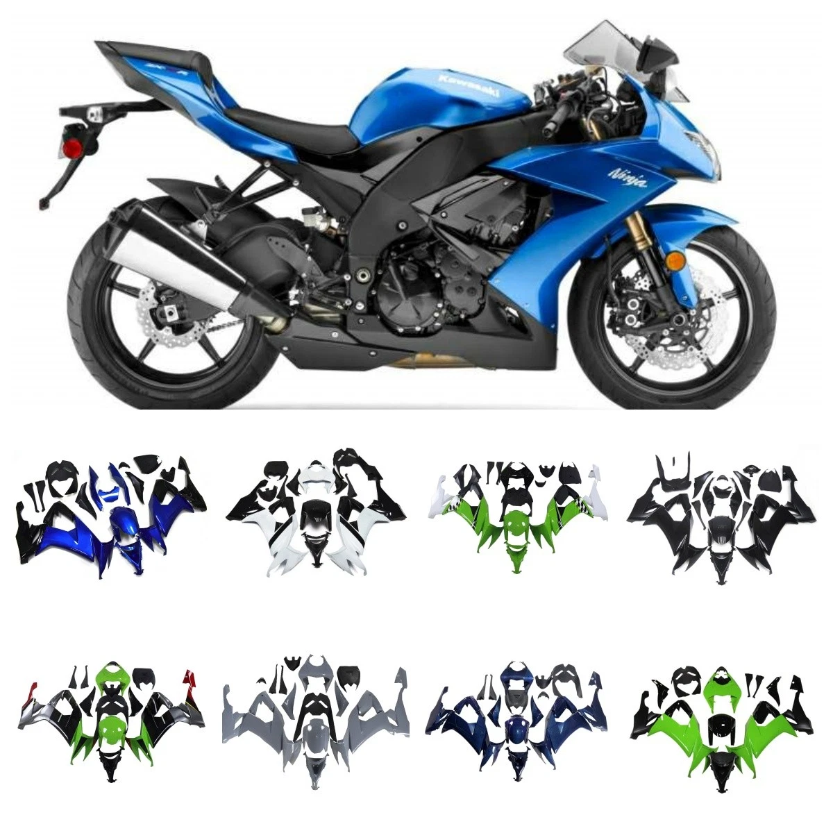 25+ Motorcycle Parts for 2008 Kawasaki Ninja ZX10R for sale