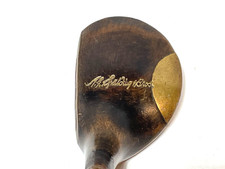 ANTIQUE RARE AG SPALDING BROS. 1910 - HICKORY WOOD SHAFT DRIVER GOLF CLUB