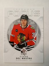 2024-25 SP AUTHENTIC ETHAN DEL MASTRO CHICAGO BLACKHAWKS FRESHMAN FOCUS #FF-21