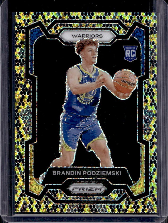 2023-24 Prizm Brandin Podziemski RC King Snake SSP Rookie #147 Warriors