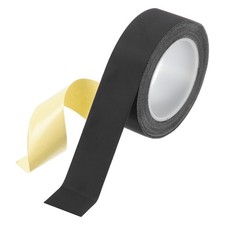 Acetate Cloth Cloth Adhesive Tape, 1.6inx98ft Black Electrical Tape