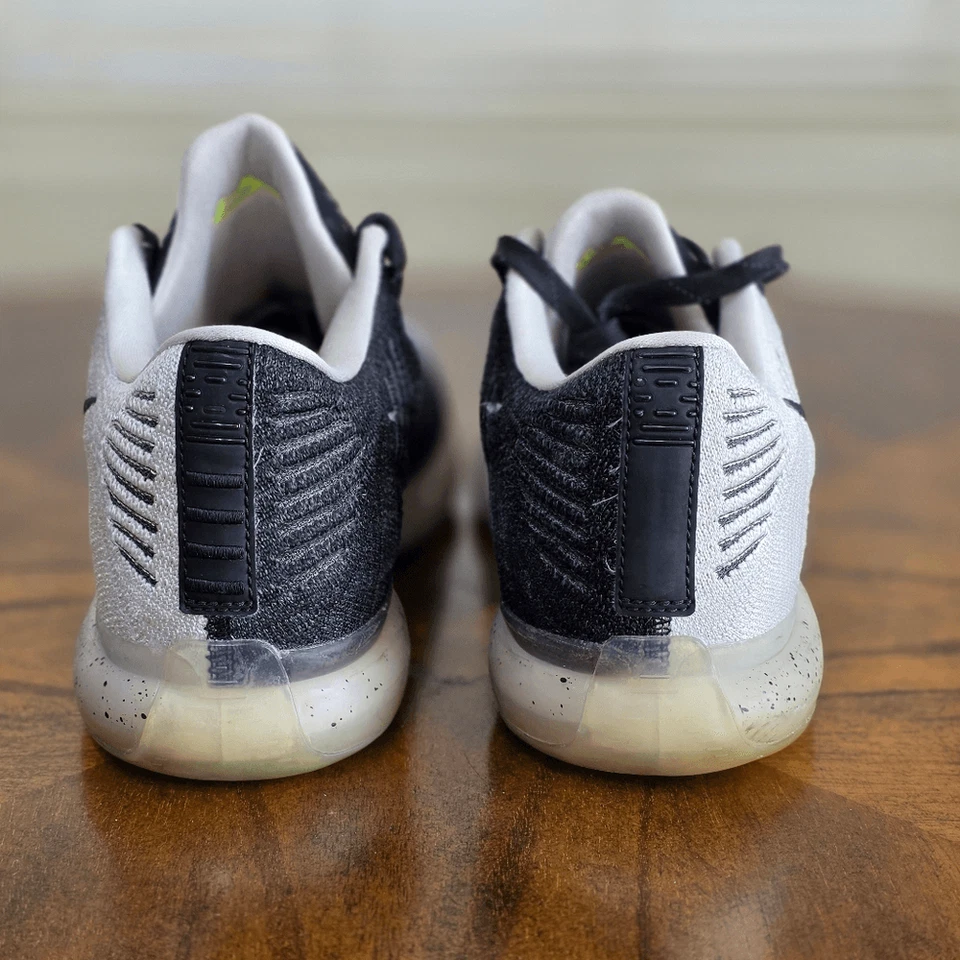 Nike Kobe 10 Elite Low Premium Shark Jaw Black White Basketball Shoes Men's 10.5 - Image 4 of 4