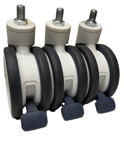 GE Logiq V2 casters ( S V Cart Bigger ) GE PN#5730407-S Casters (lockable)
