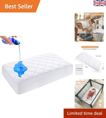 Ultimativer wasserdichter Reisebett Matratzenschoner 65x95 cm - geräuschloser Komfort