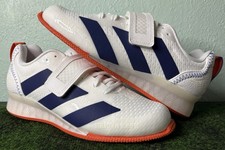 US Hombres 5/W 6 - Adidas Adipower Levantamiento de Pesas 3 "Cloud White Blue" JP9872, NUEVO CON ETIQUETAS