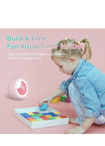 Visueller Timer 60 Minuten, Kindertimer für Homeschool Schreibtisch, Zeitmanagement Tools - Bild 3 von 5