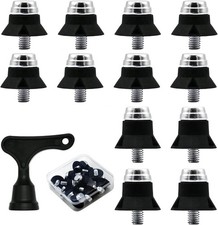 12 Stück Fußballschuhe Schraubstollen Set - 13mm/16mm Kunststoff Ersatzstollen m