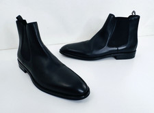 HUGO BOSS - NEW / UNWORN Chelsea Mens 11 Black Leather Slip On 50559482 Boots