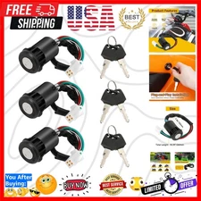 4 Wire Ignition Switch with Key Replacement for Tao Tao Coolster 110cc 125cc ...