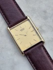Seiko Vintage Tank Quartz '80s Working Seiko 5Y30 5060 Gold Plated Case