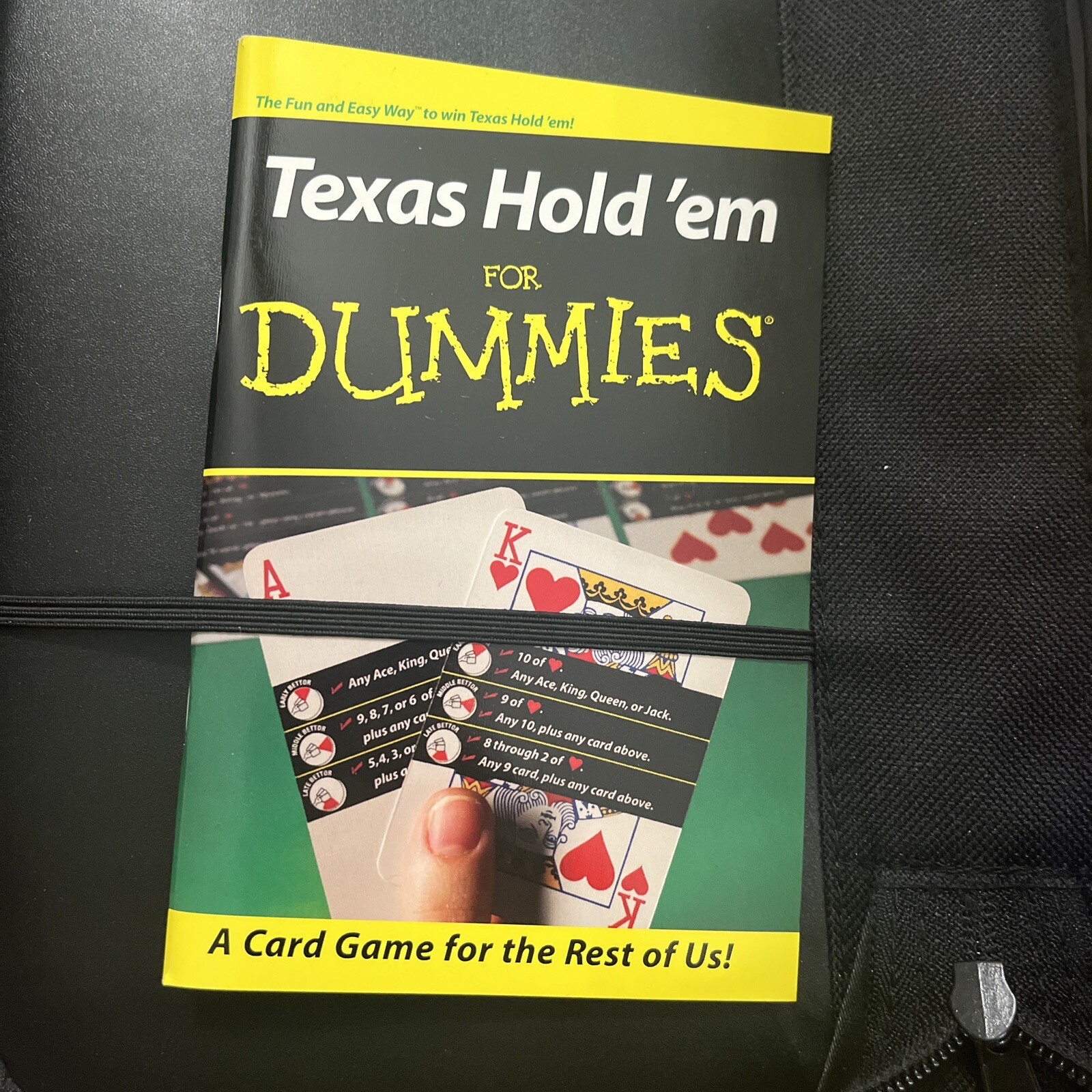 Texas Hold'em for Dummies Portfolio Guidebook Teaching Deck & Poker
