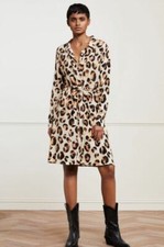 Image of BNWT Fabienne Chapot Dorien Dress 38 M 10 NEW belted shirt animal print rrp £159