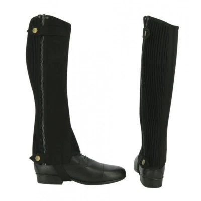 Chapsletten mit Reißverschluss Reitletten Amara Mini-Chaps Schwarz Viele Größen