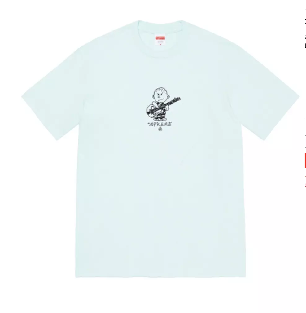 T shirt Supreme Rocker taille XX bleu pâle FW21 Supreme New York 2021 DS 