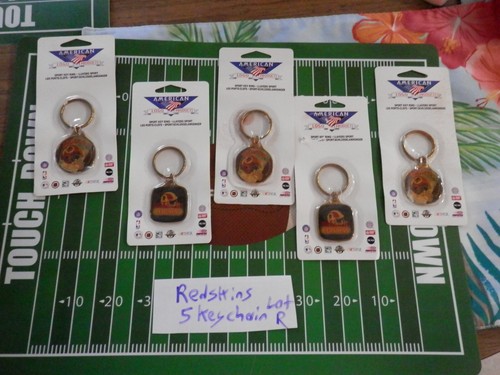 Washington Redskins Keychain lot (5) NEW VTG 1990's Key rings Lot R 1996 - Picture 2 of 22