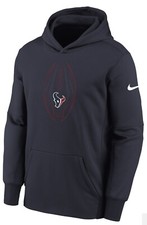 Nike Houston Texans Marine Icon Thermal Pullover Hoodie Youth Size Large 14/16