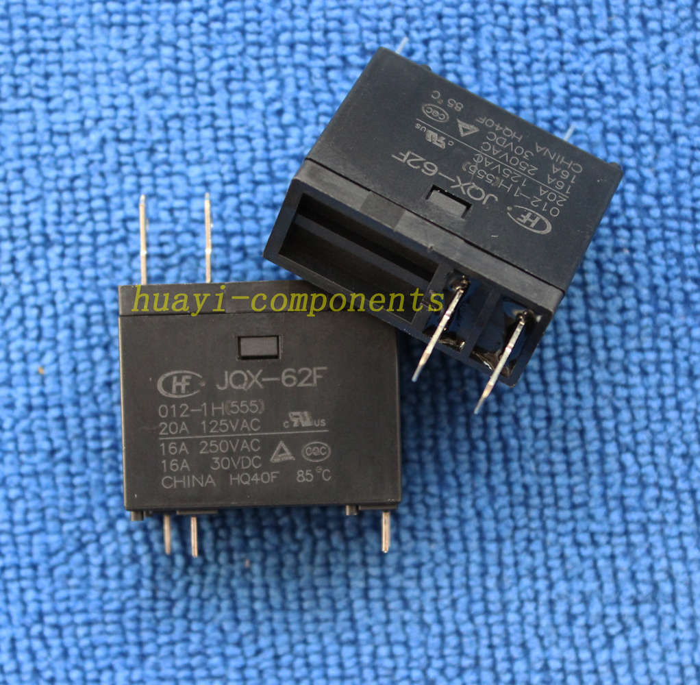 HF62F 012-1H ; JQX-62F 012-1H(555) ; JQX-62F 012-1H(551) ; (62F-12V-16A) Relais 4 Pins 1 Stück(HF62F 012-1H