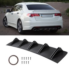 For Honda Accord Civic Rear Lip Bumper Diffuser Shark Fin Spoiler Splitter Wing