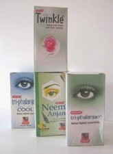 Khojati Herbal Eye Drops - Neem Anjan, Twinkle, Triphalanjan, Triphalanjan Cool