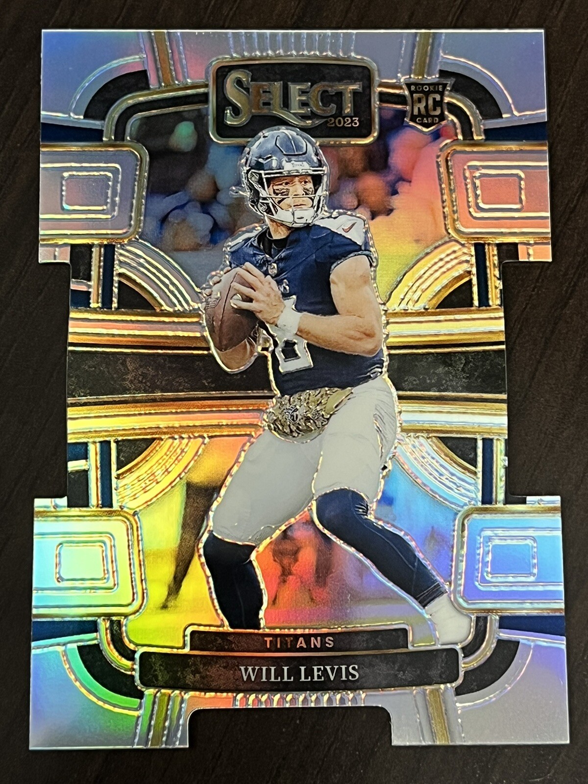 2023 Panini Select Will Levis Rookie RC Die Cut Silver Prizm Concourse Titans
