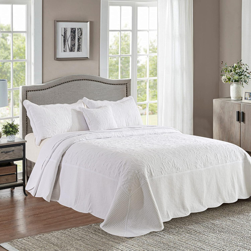 California King Quilt - Oversized King Bedspreads 120X120, 4-Piece Cal King Quil - Picture 2 of 7