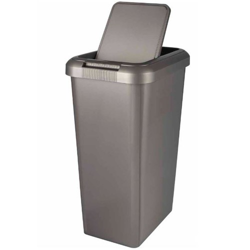 45L kitchen bin platinum touch & lift swing bin for waste rubbish or recycling - Picture 5 of 11