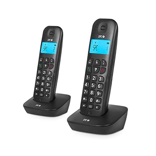 SPC Air Pro Duo – Telefono fisso cordless DUO con display illuminato, (V6v)