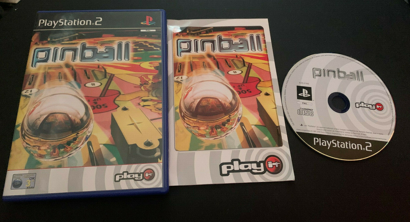 Play It Pinball PS2 Play Station 2 Pal