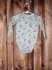 Star Wars Baby Yoda Long Sleeve Green One Piece Bodysuit Size 18 Months