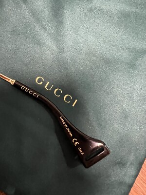 Gucci Sunglasses GG0586SA Black & Gold Authentic | eBay display picture 1