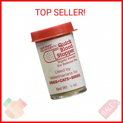 Four Paws Quick Blood Stopper Powder, 0.5 Ounce Container