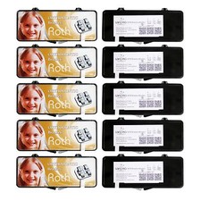 10Sets Dental MIM Orthodontic Brackets Braces Metal Mini Roth 022 345 Hooks 6-6