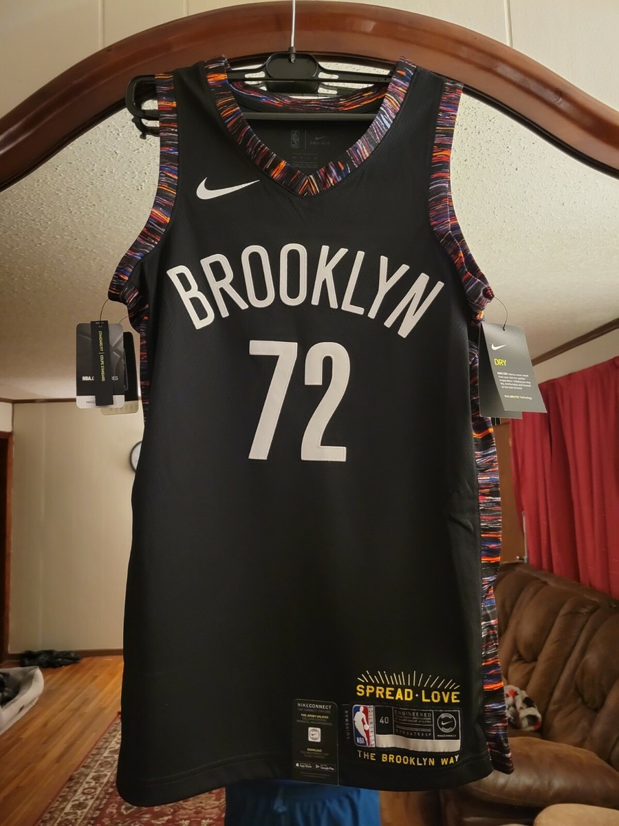 Nike Brooklyn Nets Swingman Biggie Smalls 72 Jersey New