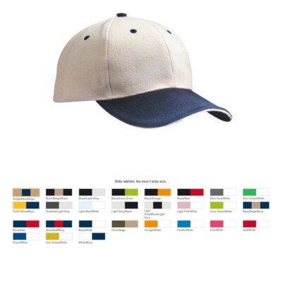 Myrtle Beach 6 Panel Sandwich Cap MB024 Baseball Kappe Basecap 27 Farben