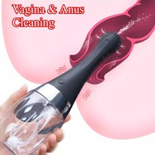 Automatic Enema Bulb Anal Vaginal Cleaner Tool Silicone Douche Cleaner Enema Kit