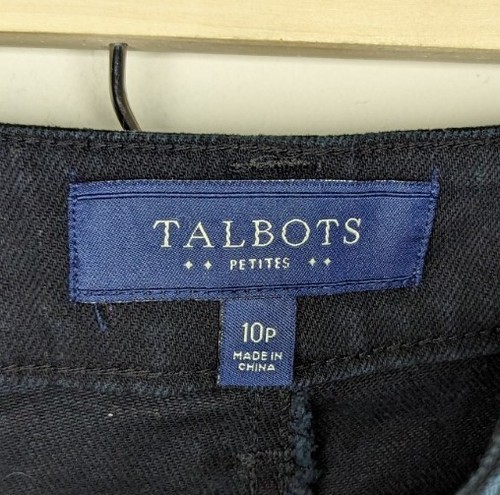 Talbots Womens Size 10P Black Denim Signature Jeans w/ Zip Pockets (33x27.5) - Picture 4 of 5