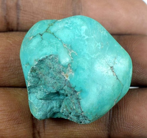 115.40 Ct/33 mm Natural Arizona Blue Turquoise Gemstone Rough Mineral Specimen - Picture 3 of 8
