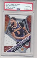 2019 Panini Mosaic Anthony Davis Will To Win Lakers #6 PSA 10