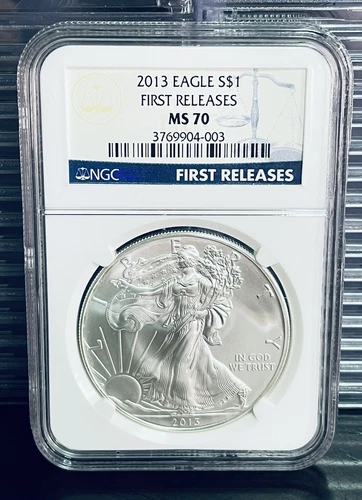 2013 (S) $1 AMERICAN LIBERTY EAGLE SILVER ONE OZ. COIN NGC MS70 FR FIRST RELEASE