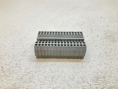 Wago 281 Gray Grey Wiring Terminal Block Din Rail Lot of 16 (TSC)