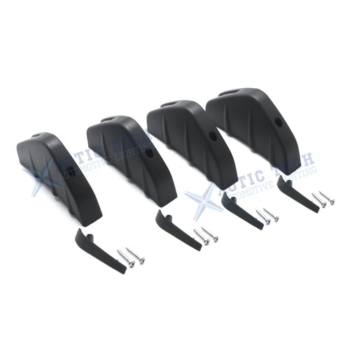 4Pcs Rear Bumper Lip Diffuser Spoiler Car Accessories Shark Fin Wing For BMW - Picture 5 of 11