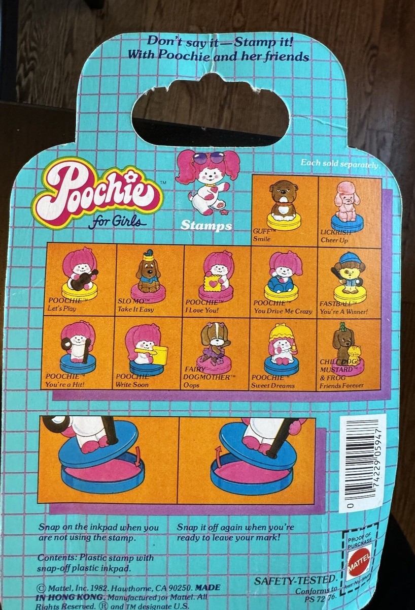 Vintage Mattel 1980s Poochie Figure Toy Stamp ~ BNIP ~ Take Vintage Mattel 1980s Poochie Figure Toy Stamp ~ BNIP ~ Take