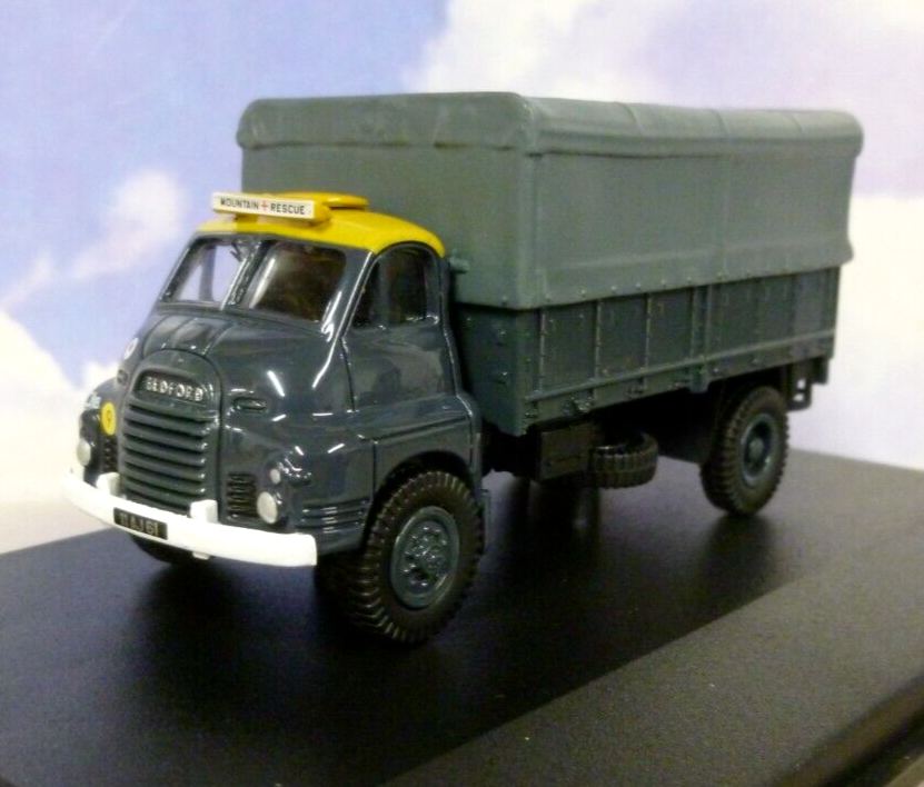 OXFORD DIECAST 1/76 BEDFORD RL CANVAS TRUCK RAF KINLOSS MOUNTAIN RESCUE 76RL001